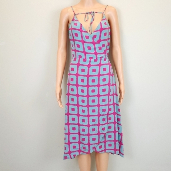 New TIBI Spaghetti Straps Wrap Midi Dress - Picture 8 of 8